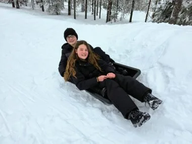 Lapland Winter Park vs Santa Claus Village, frugal mum travel guide