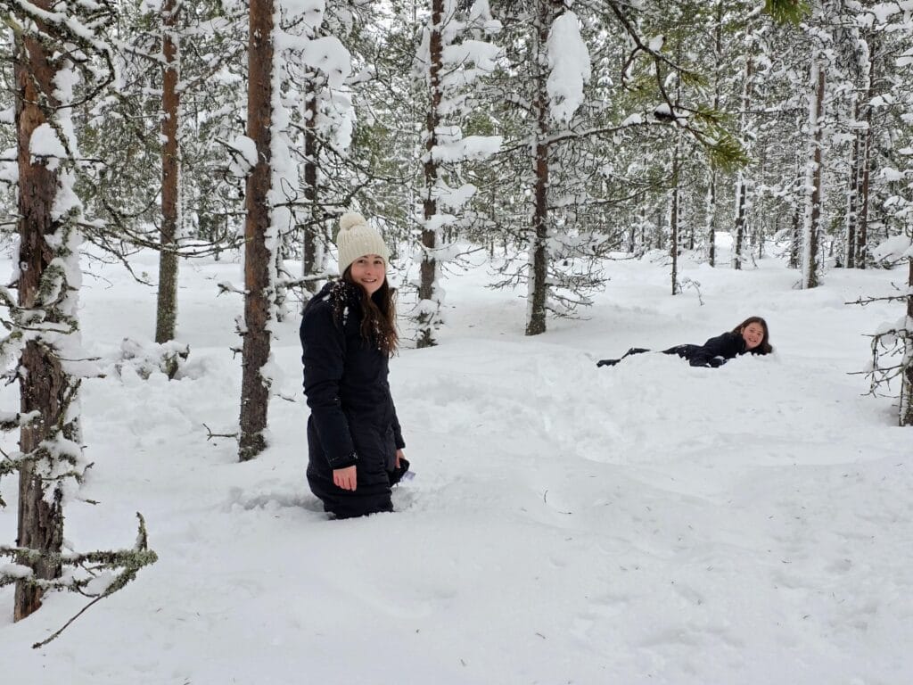 3 days in Rovaniemi with kids the perfect lapland family itinerary, frugal mum finland travel guide, photo of snow