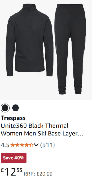 Lapland packing list for families, frugal mum travel guide, image of base layers