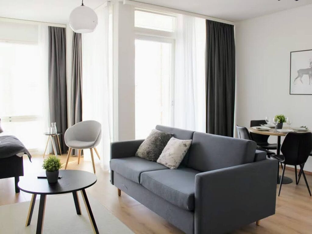 Where to stay in Rovaniemi with kids, the best hotels, apartments igloos, frugal mum travel guide, image of forenom serviced apartments