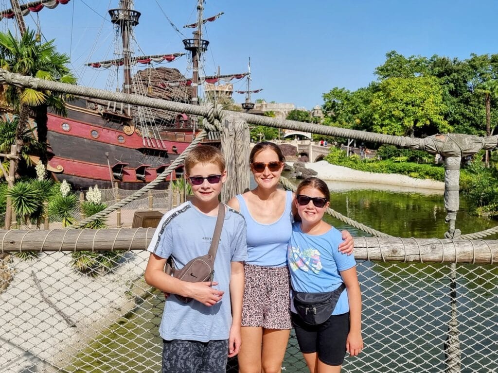 Best Time to Visit Disneyland Paris for Families, frugal mum travel guide, photo of family at disneyland