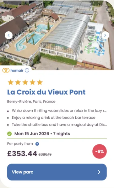 50 Eurocamp holidays cheap summer deals, frugal mum travel guide, image of la croix du viuex pont, paris