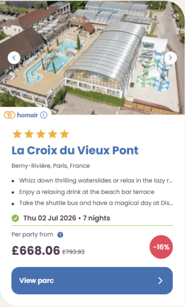 50 Eurocamp holidays cheap summer deals, frugal mum travel guide, image of la croix du vieux pont, paris