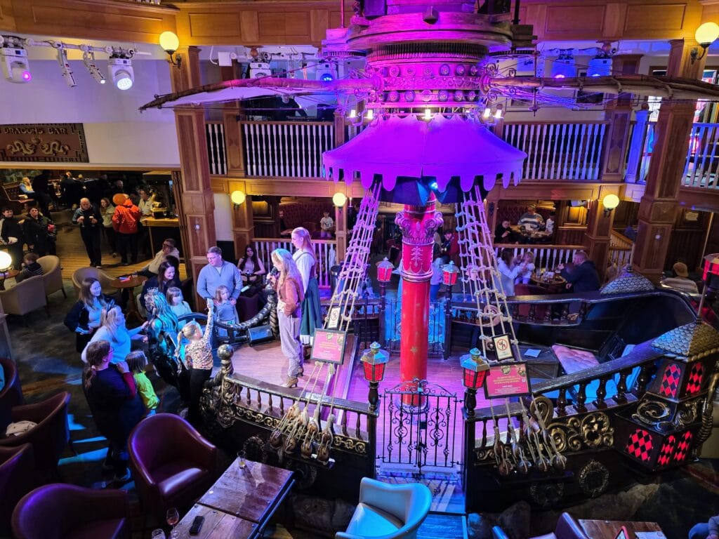 Alton Towers Hotel Review, frugal mum guide, photo of entertainment