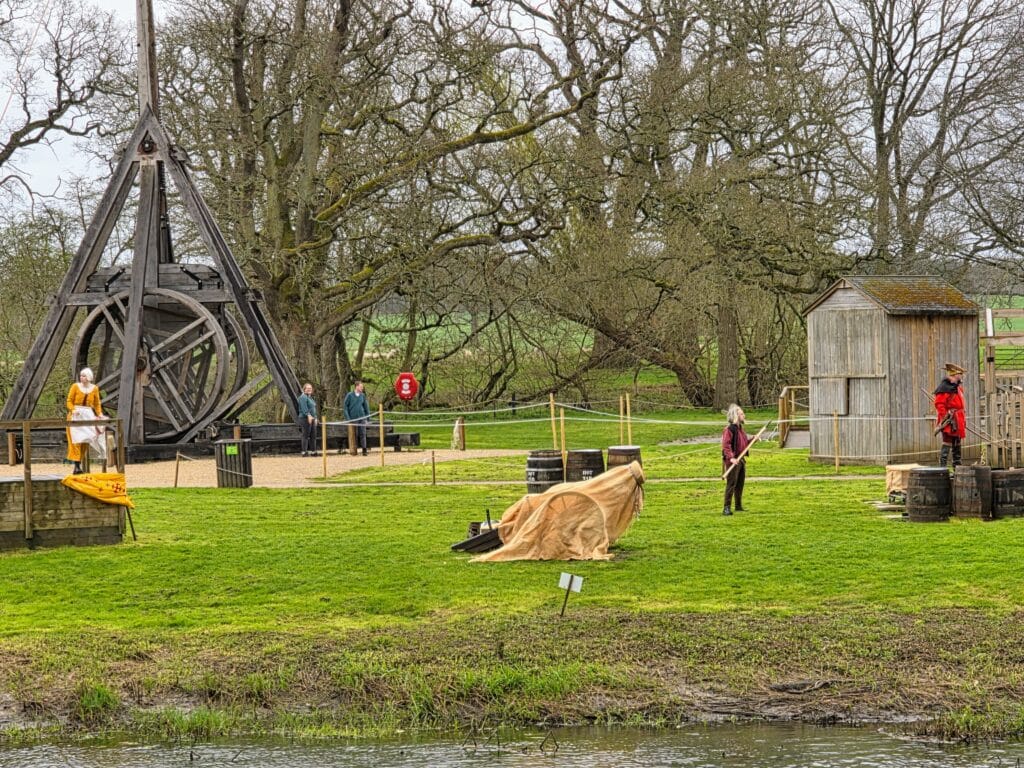 Is Warwick Castle Worth It with Kids, frugal mum guide, photo of trebuchet show