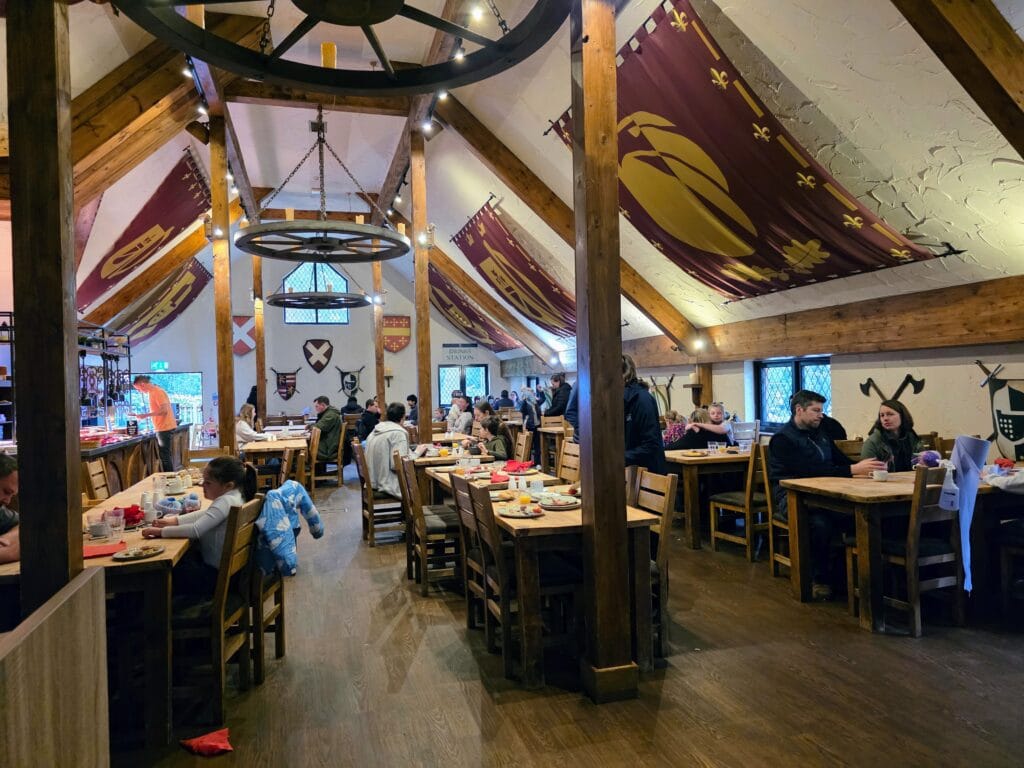 Warwick Castle Hotel Review, frugal mum travel guide, photo of warwick castle breakfast