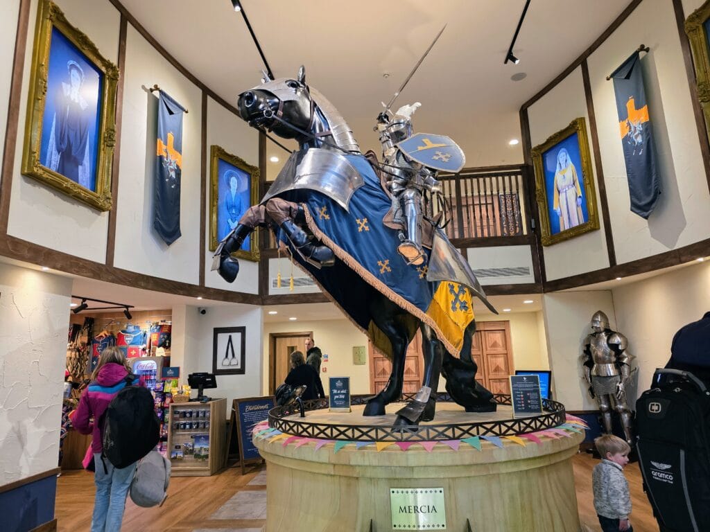 Warwick Castle Hotel Review, frugal mum travel guide, photo of warwick castle hotel lobby