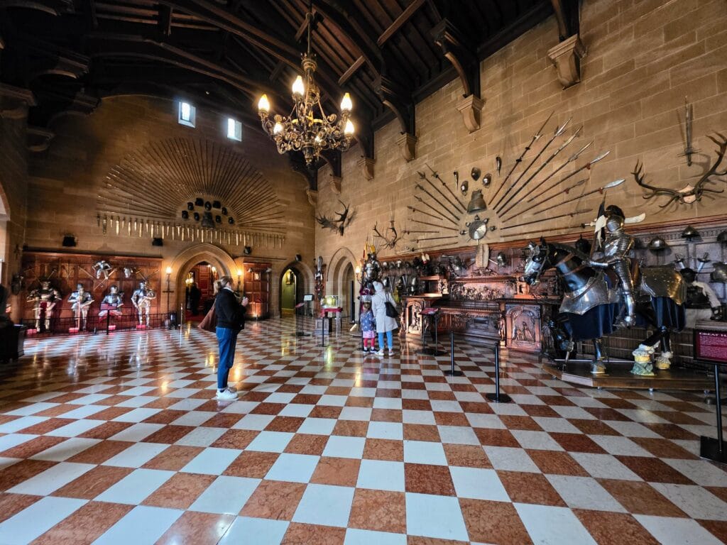 Is Warwick Castle Worth It with Kids, frugal mum guide, photo of castle interior great hall