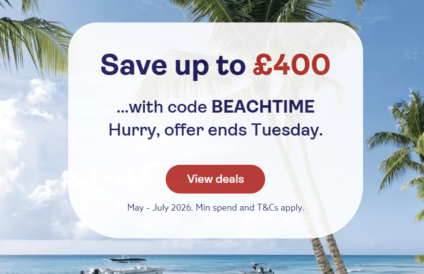 Family Travel Deals, May Bank Holiday 2026 Sales, frugal mum travel guide, image of TUI sale