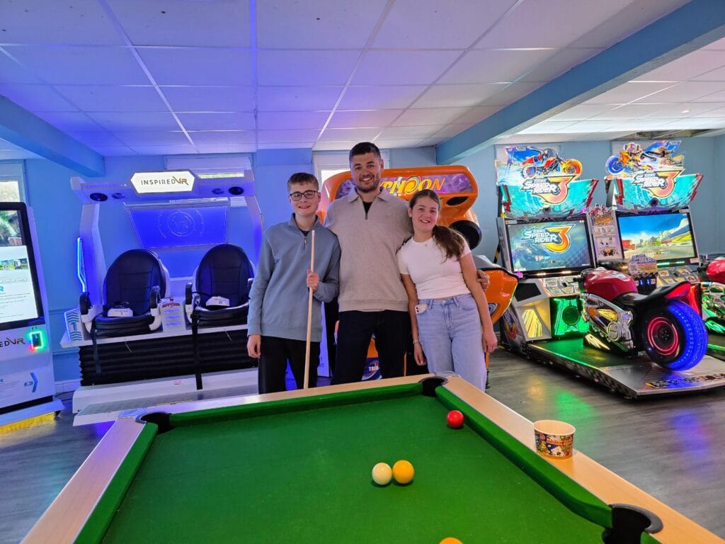 Parkdean Resorts Warmwell Holiday Park Review, Dorset, frugal mum guide, photo of playing pool