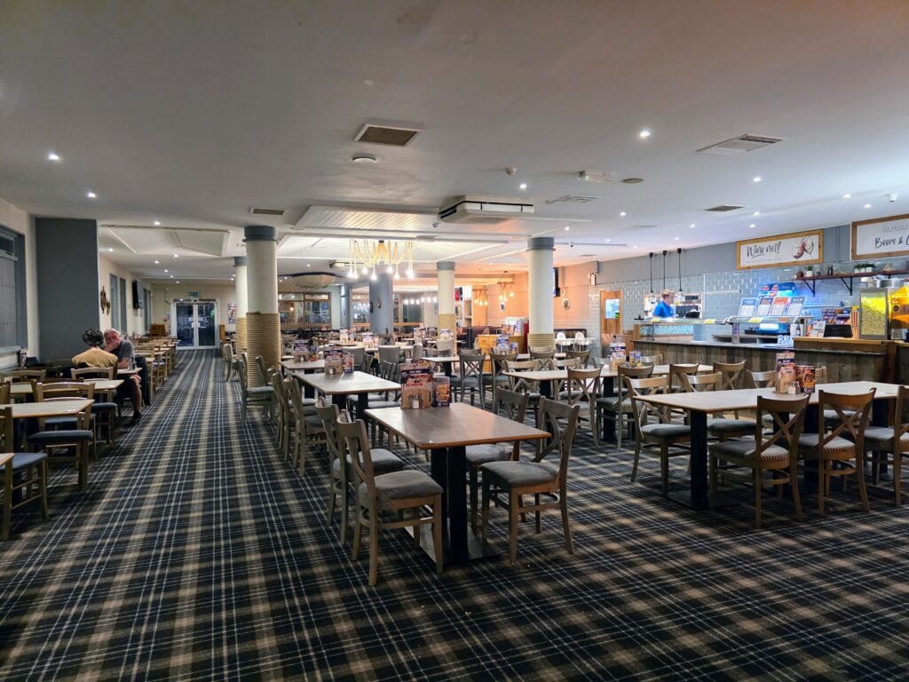 Parkdean Resorts Warmwell Holiday Park Review, Dorset, frugal mum guide, photo of restaurant
