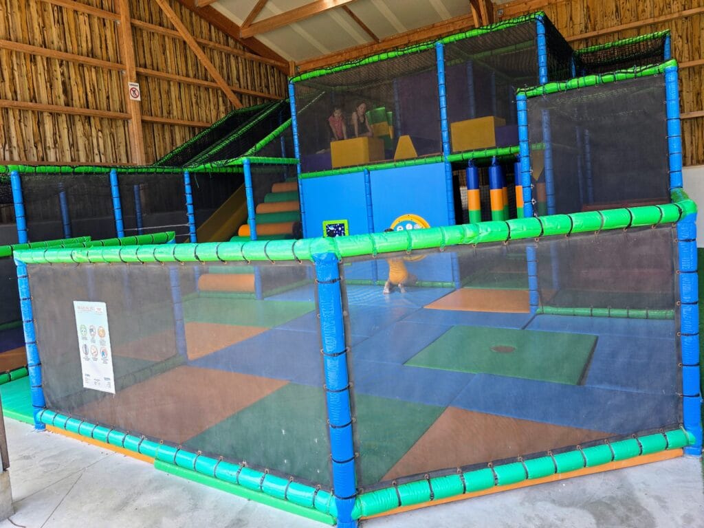 Eurocamp Holiday Review, Le Mané Guernehué, Brittany, France, frugal mum travel guide, photo of soft play