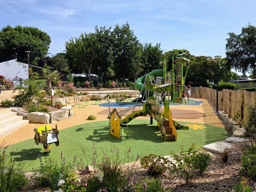 Eurocamp Holiday Review, Le Mané Guernehué, Brittany, France, frugal mum travel guide, photo of playground
