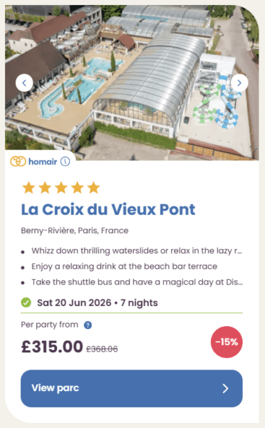 Eurocamp Last Minute Deals, summer 2026, la croix du vieux pont