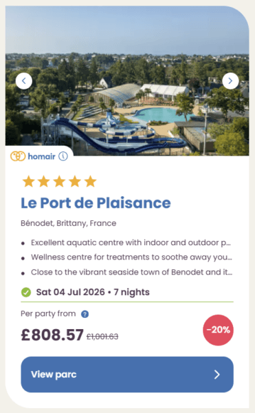 Eurocamp Last Minute Deals, summer 2026, le port de plaisance