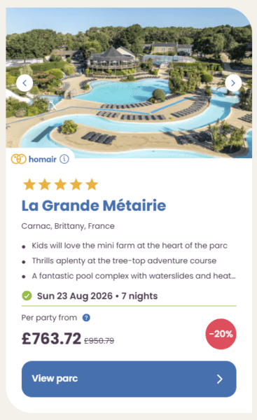 Eurocamp Last Minute Deals, summer 2026, la grande metairie