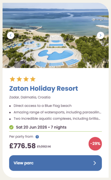 Eurocamp Last Minute Deals, summer 2026, zaton
