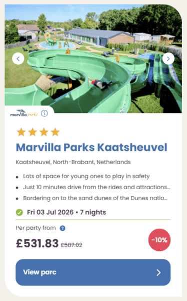 Eurocamp Last Minute Deals, summer 2026, marvilla parks kaatsheuvel