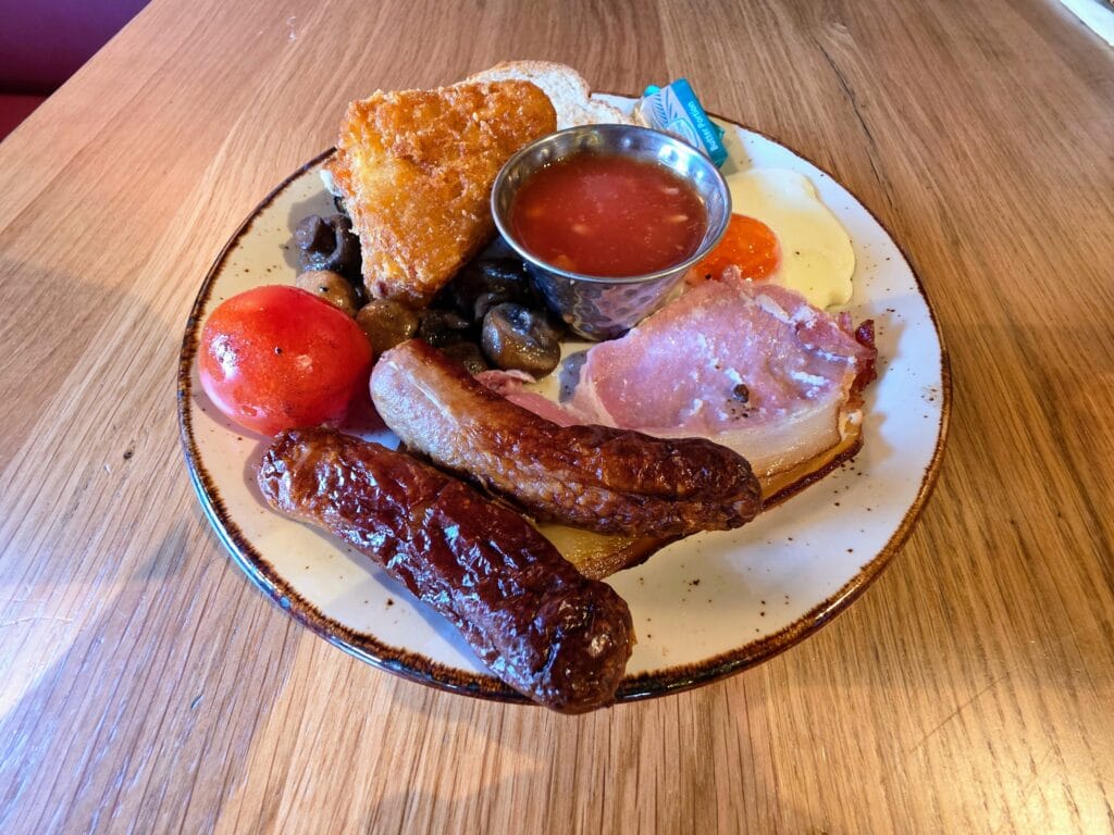 LEGOLAND Windsor Hotel and woodland village lodges review, frugal mum guide, photo of breakfast