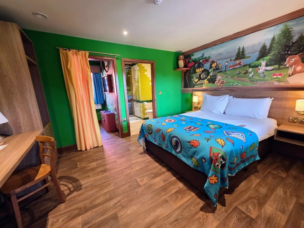 Ultimate Family Guide for LEGOLAND Windsor, frugal mum review, photo of woodland village lodge
