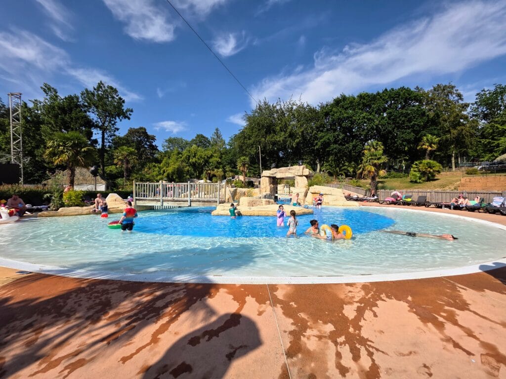 Eurocamp Holiday Review, Domaine des Ormes, Brittany, France, frugal mum photo of outdoor pool