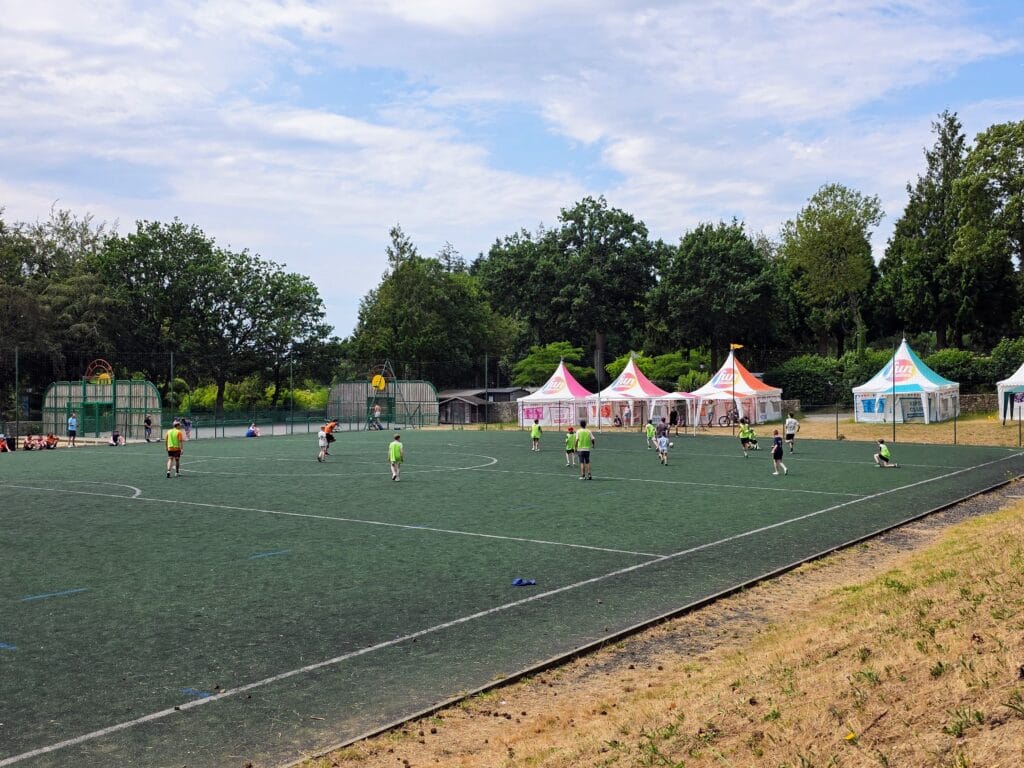 Eurocamp Holiday Review, Domaine des Ormes, Brittany, France, frugal mum photo of football tournament