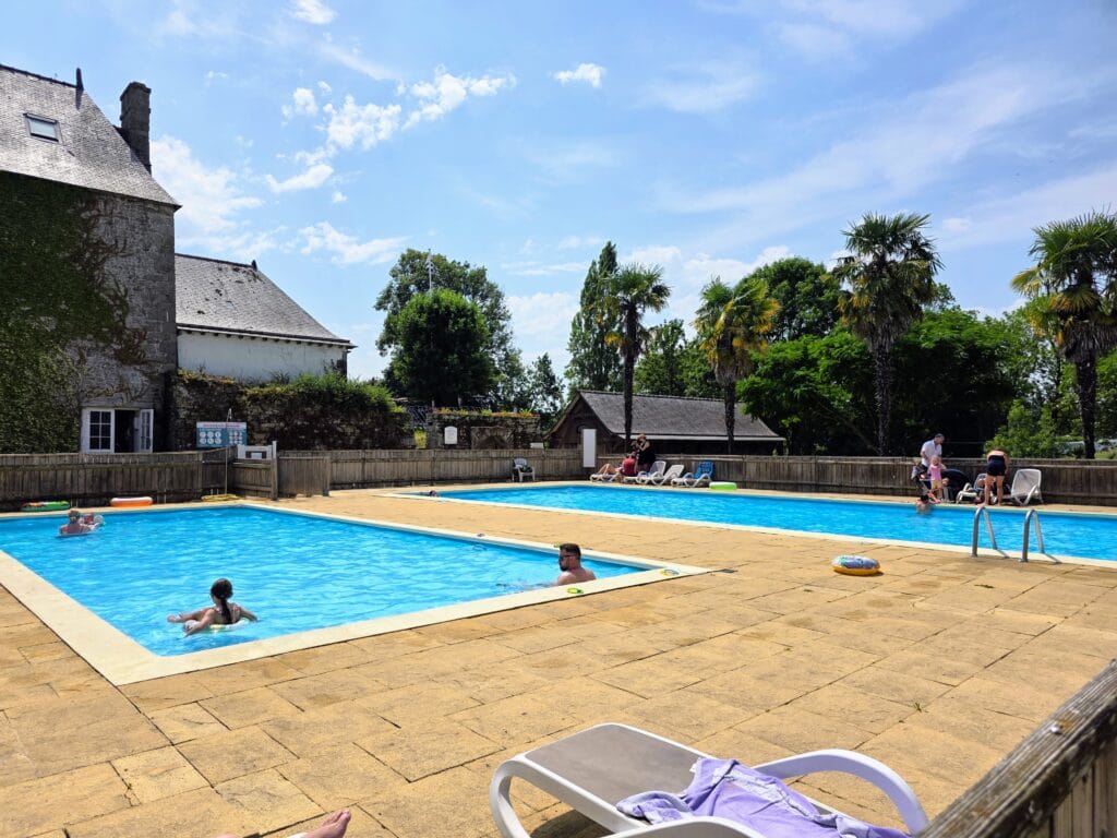 Eurocamp Holiday Review, Domaine des Ormes, Brittany, France, frugal mum photo of outdoor pool