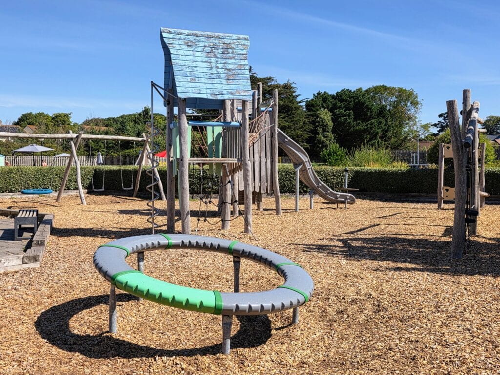hoburne park review, dorset, frugal mum travel guide, photo of playground