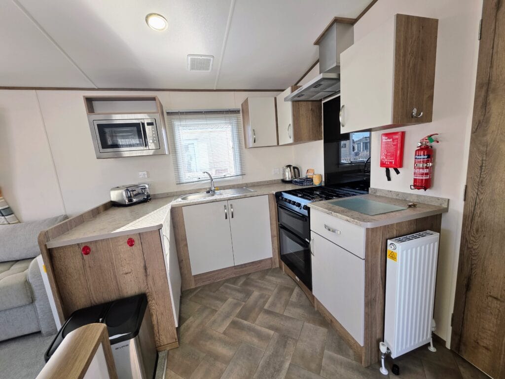 hoburne park review, dorset, frugal mum travel guide, photo of select caravan