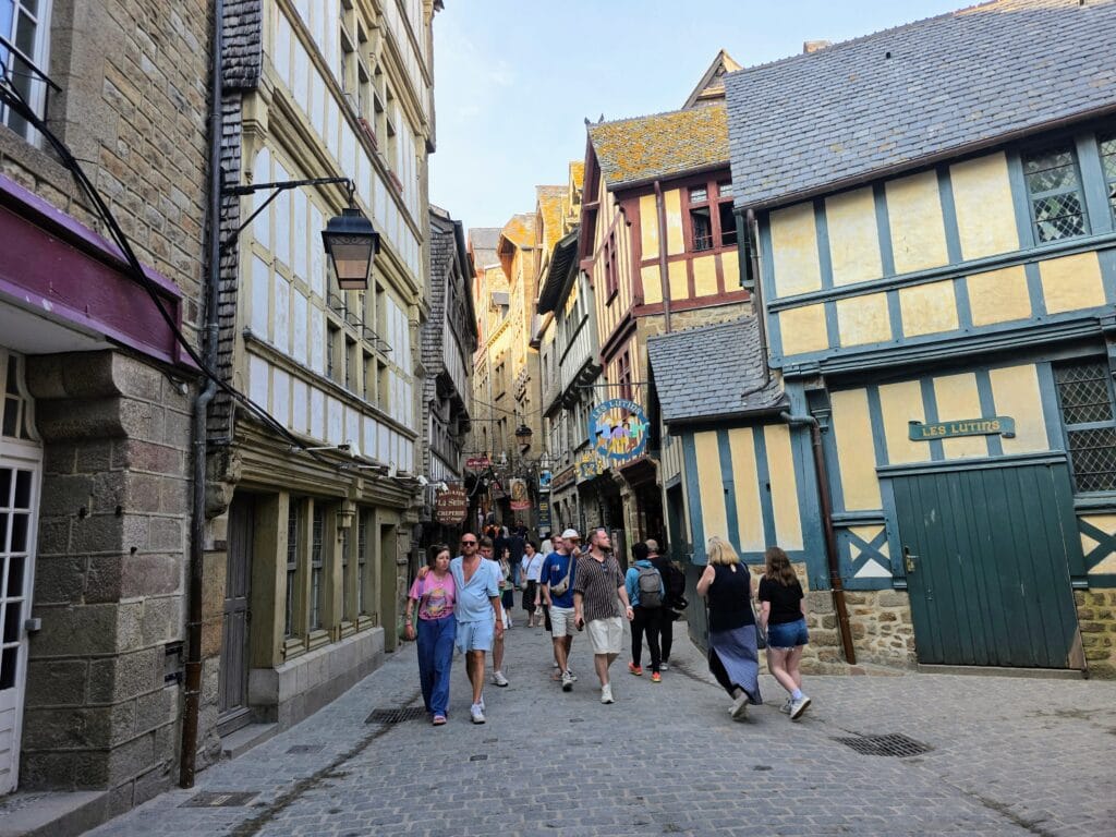 Visiting Mont Saint-Michel with Kids, Family Frugal Mum Guide, photo of village