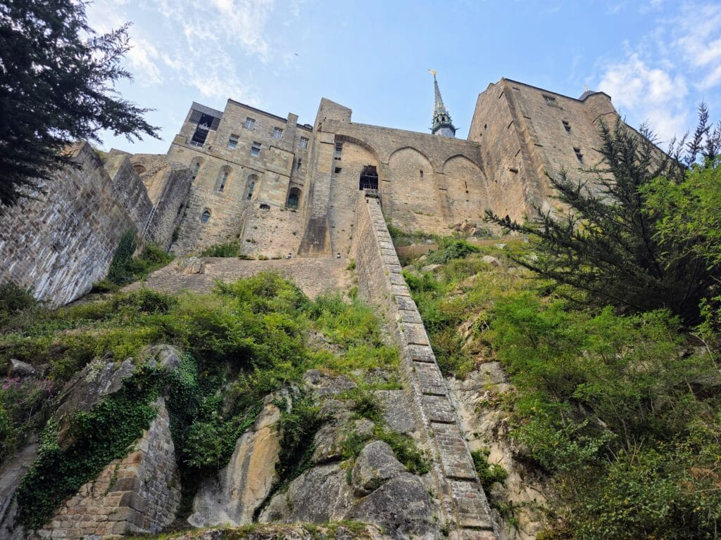 Visiting Mont Saint-Michel with Kids, Family Frugal Mum Guide, photo of abbey