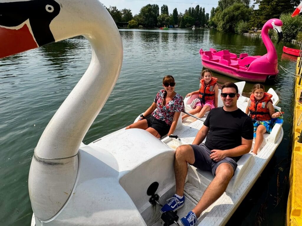 Eurocamp Holiday Review, La Croix du Vieux Pont, Paris, France, frugal mum photo of pedalo