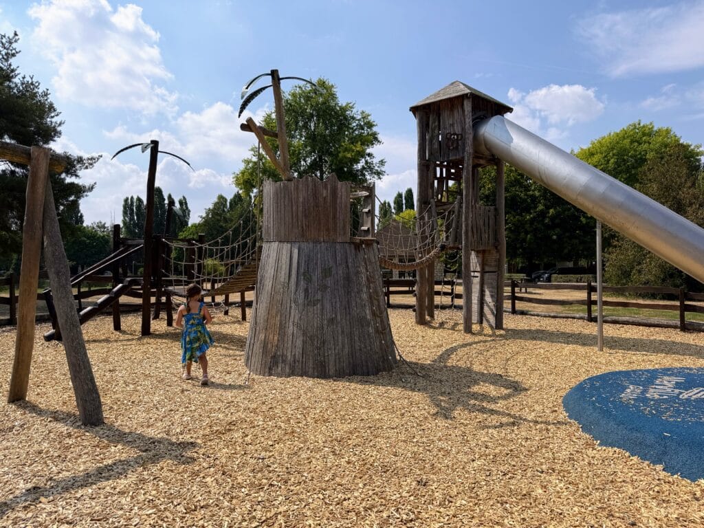 Eurocamp Holiday Review, La Croix du Vieux Pont, Paris, France, frugal mum photo of playground