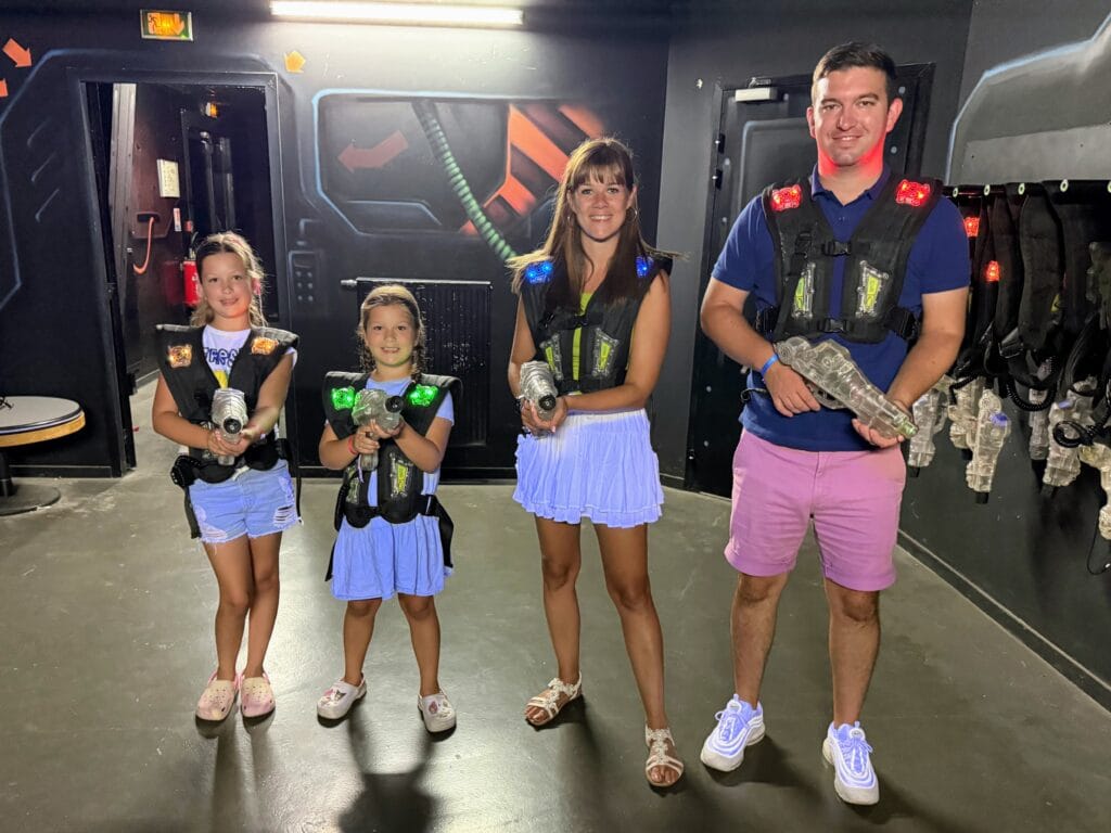 Eurocamp Holiday Review, La Croix du Vieux Pont, Paris, France, frugal mum photo of laser tag