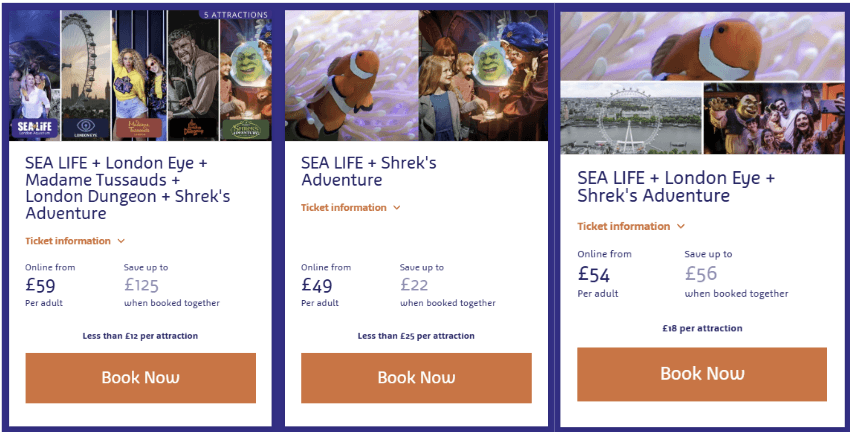 london merlin multi attraction discounts
