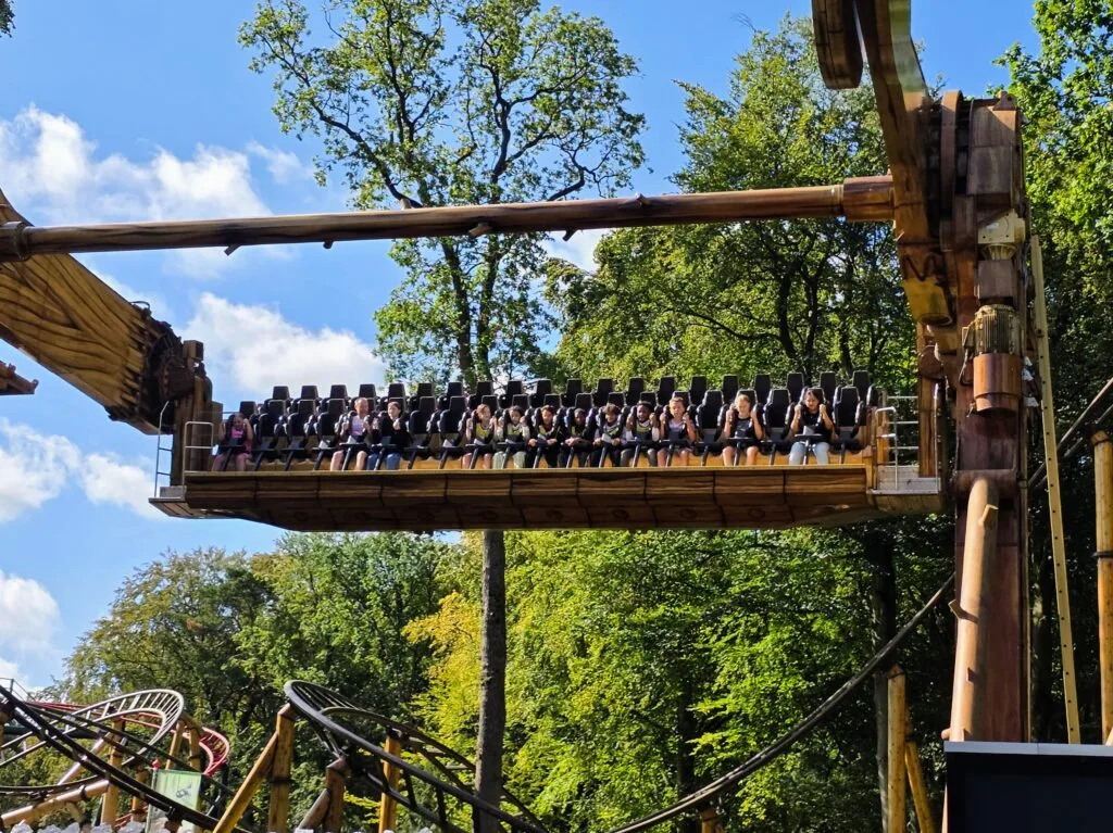 Duinrell Holiday and theme park, frugal mum review, the Netherlands, photo of ride