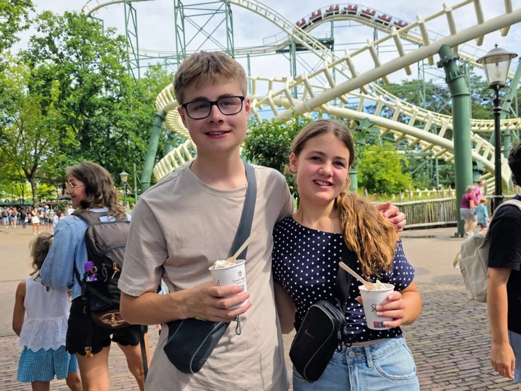 Duinrell or Efteling Which Is Better for Families, frugal mum guide, photo of icecream at efteling
