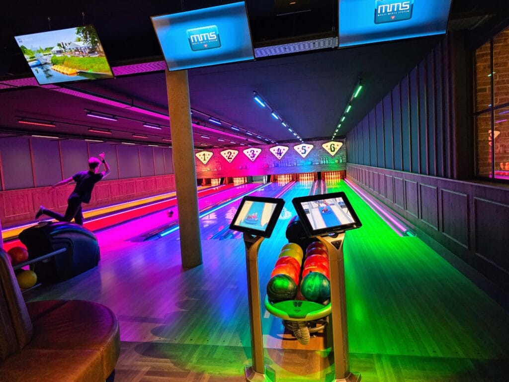 Eurocamp Holiday TerSpegelt, the Netherlands, frugal mum review, photo of bowling alley