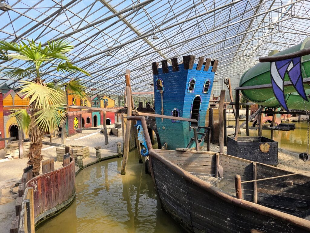 Eurocamp Holiday TerSpegelt, the Netherlands, frugal mum review, photo of play area indoors