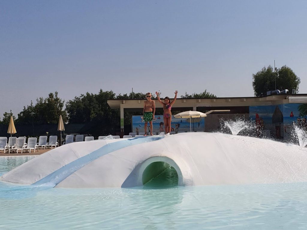 Camping Village Fabulous, Eurocamp holiday, swimming pool, flume, slides, Italy, Rome, frugal mum children, review photo