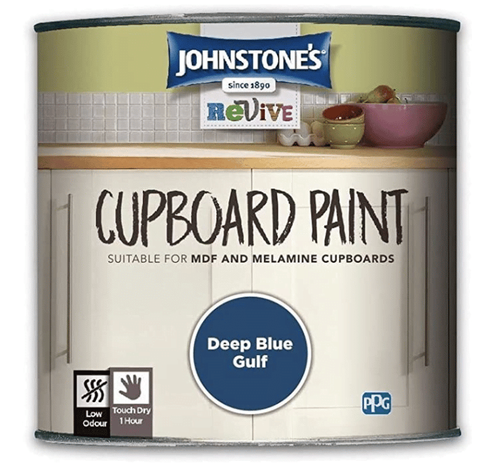 johnstones cupboard paint tin