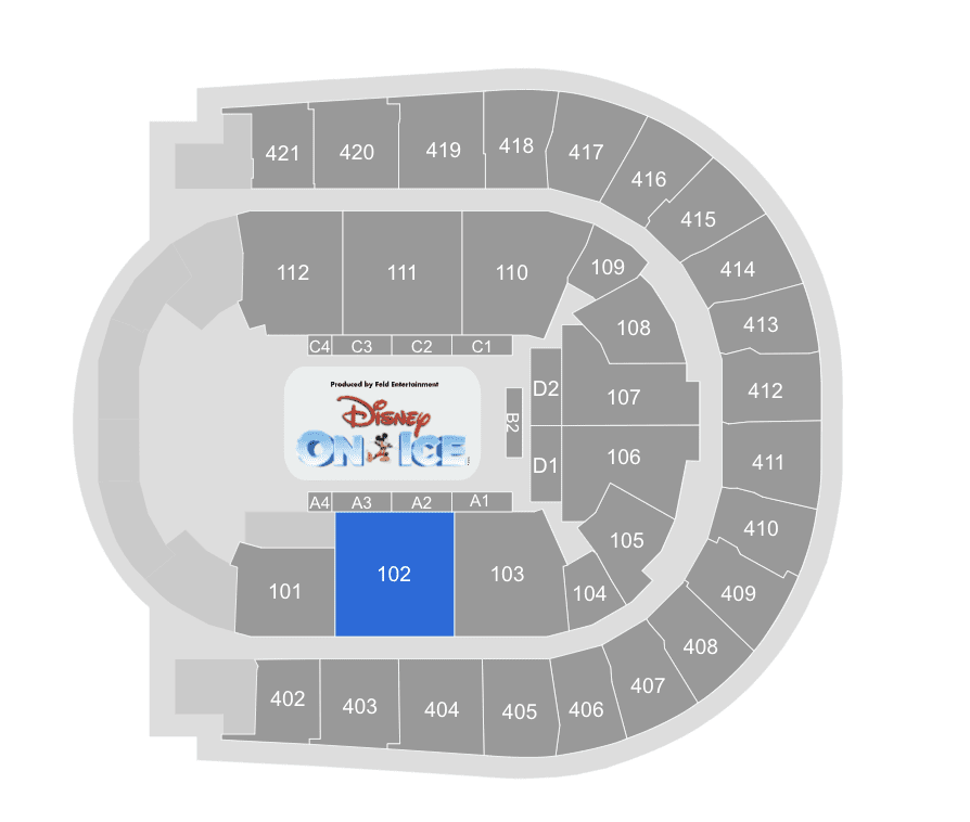 disney on ice, london, o2 seating plan, view from seats, frugal mum review