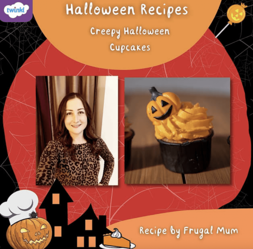 frugal mum, halloween recipe article image, natalie smith, creepy halloween cupcakes recipe