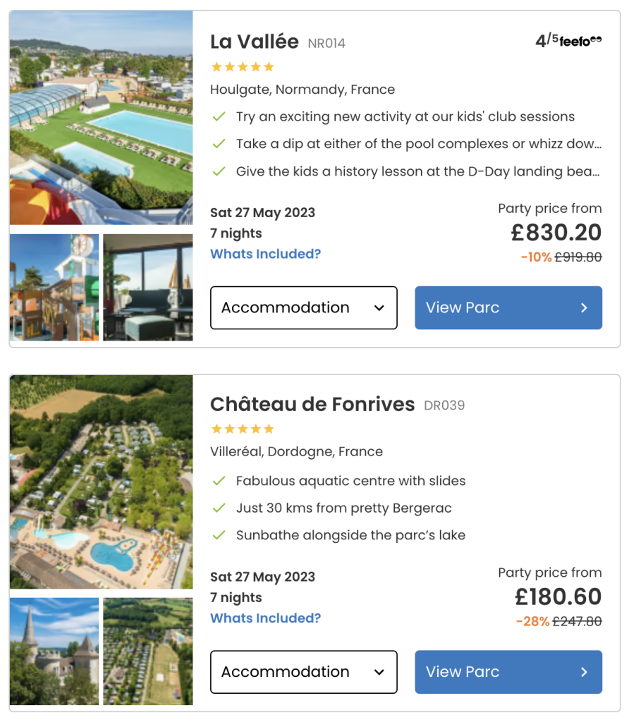 eurocamp holiday price examples, discounts, save money with frugal mum