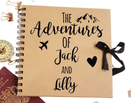 etsy, personalised travel book