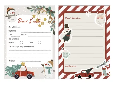 free letters to santa templates, printable, frugal mum
