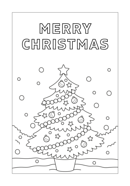 frugal mum, free printable, Christmas, activity, childrens colouring page, tree