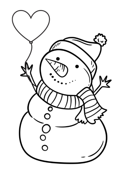 frugal mum, free printable, Christmas, activity, childrens colouring page, snowman