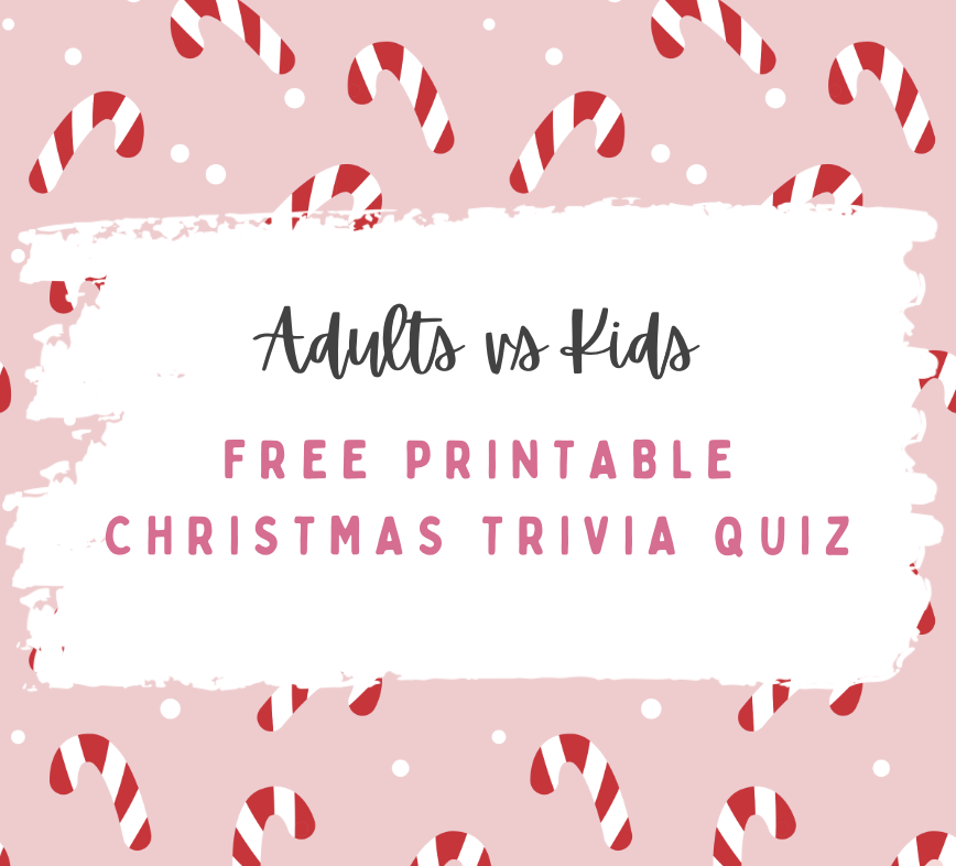 adults vs kids, free christmas trivia quiz, family, entertainment, frugal mum, printable, download