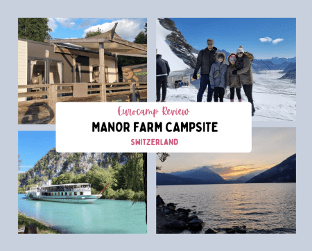 Manor Farm Campsite, Interlaken, Switzerland, lake, Eurocamp holiday, sunset, frugal mum review photo